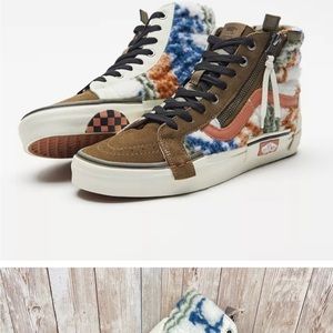 Vans Sk8-Hi Reissue CAP (Mixed Textile) “Military Olive” Sneaker Size 7 Women